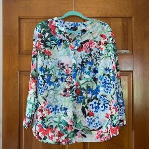 Talbots Floral Tunic style 2XP
